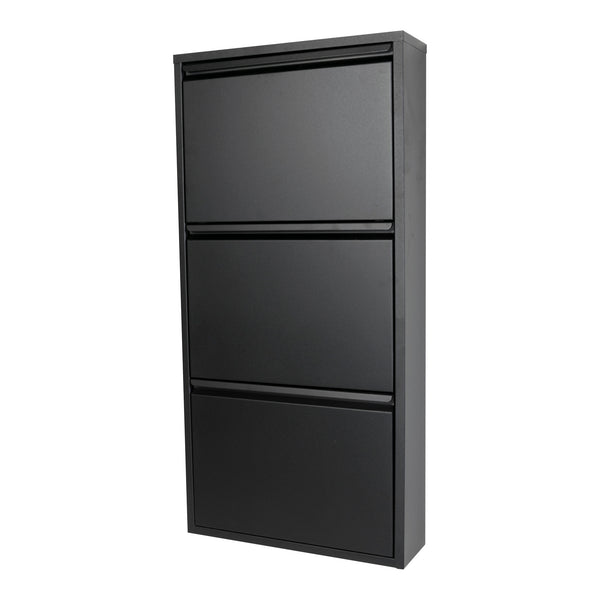 Spinder Billy schoenenkast 3 kleps - zwart