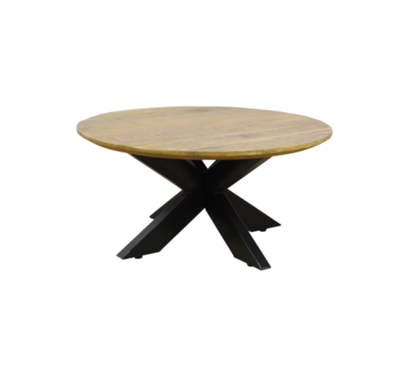 Salontafel Bibi rond mangohout Ø80 cm (Magazijn sale)