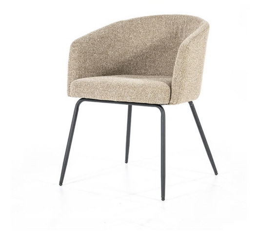 4x Eleonora eetkamerstoel Astrid - 2x lichtgrijs, 2x beige (magazijn opruiming)