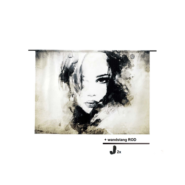 Magazijnuitverkoop: Urban Cotton wandkleed The Look - maat M