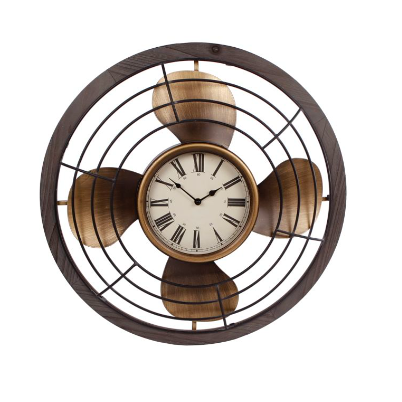 Wandklok "Fan" metaal Ø 60 cm