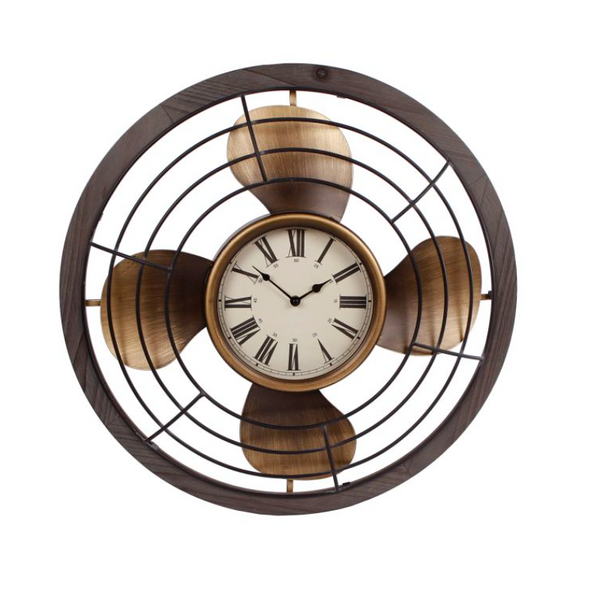 Wandklok "Fan" metaal Ø 60 cm