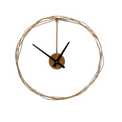 Wandklok "Vera" small goud metaal Ø 50 cm (Magazijn sale)