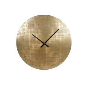 Klok rond "Zurrich" goud metaal Ø 55 cm