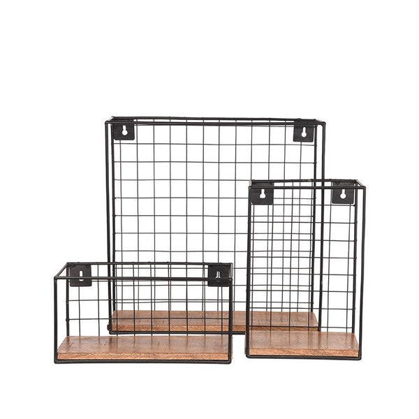 Wandrek Firm mango/zwart industrieel - Leverbaar in 3 afmetingen (magazijn opruiming)