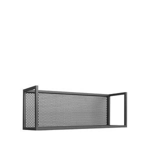 Wandrek metaal Motif grijs industrieel 90 cm breed (magazijn opruiming)