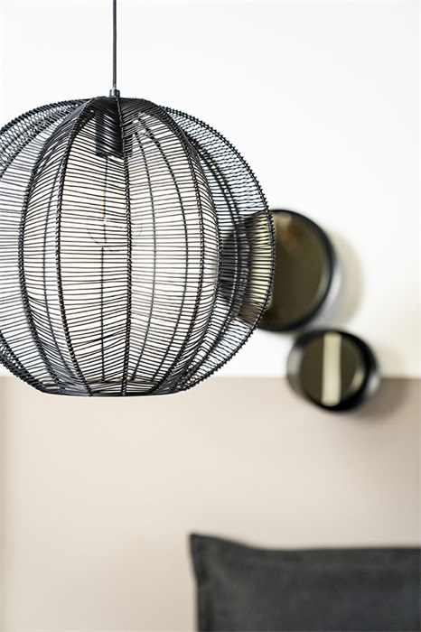 By-Boo hanglamp Floss small - zwart  (magazijn opruiming)