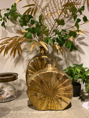 Vaas Sun oud zilver glas - Small