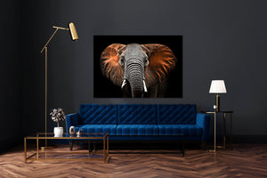 Glasschilderij olifant 120x80 cm