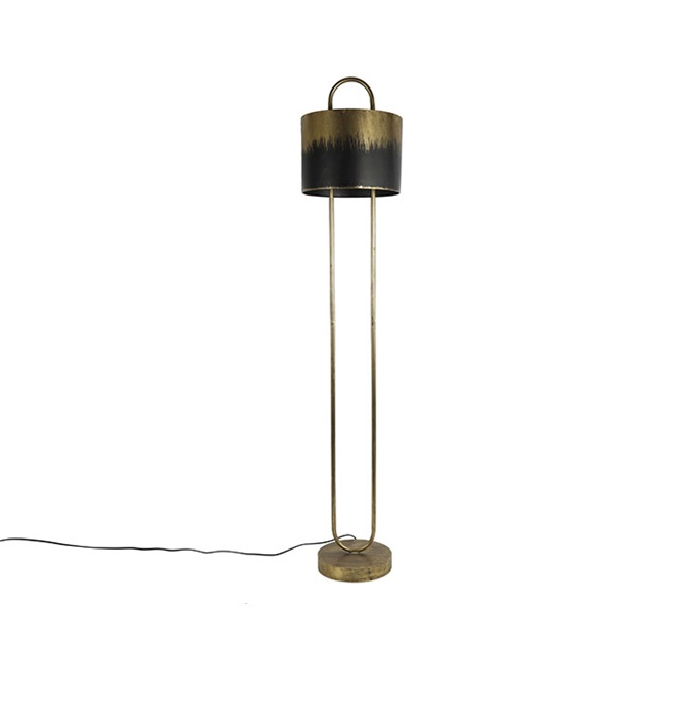 Countryfield vloerlamp Paxton goud