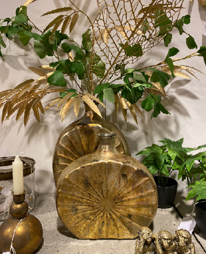 Vaas Sun oud zilver glas - Small